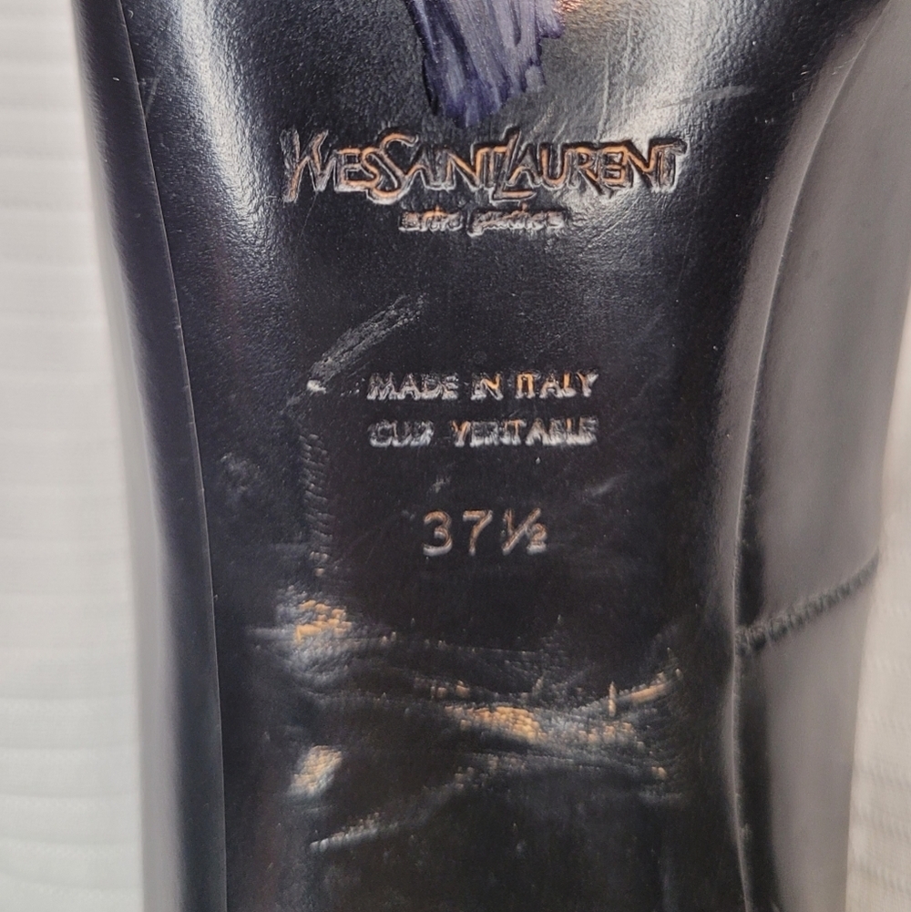 Yves Saint Laurent Wooden Heel Pumps sz 37.5EU - Picture 7 of 11